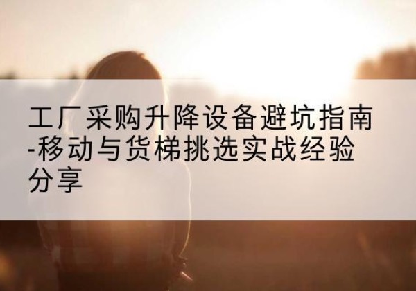 云浮移动式升降机怎么选-工厂采购升降设备避坑指南-移动与货梯挑选实战经验分享